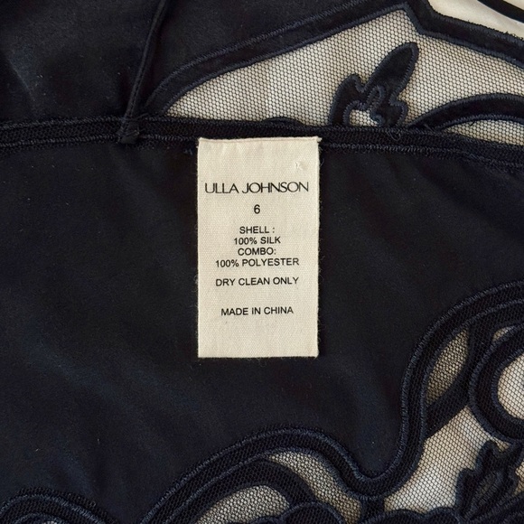 Ulla Johnson Silk Sleeveless Cropped Romilly Lace-Trimmed Top - Picture 6 of 6